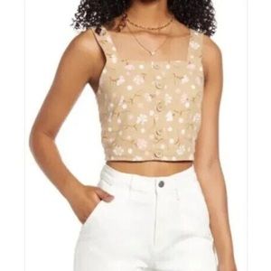 NWT BP straight neck woven Cami